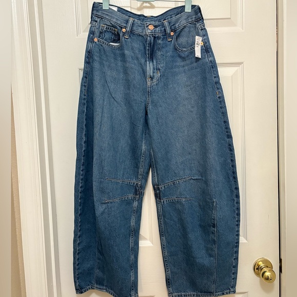 Gap NWT High Rise Horseshoe Jeans in Dark blue indigo - Picture 15 of 16